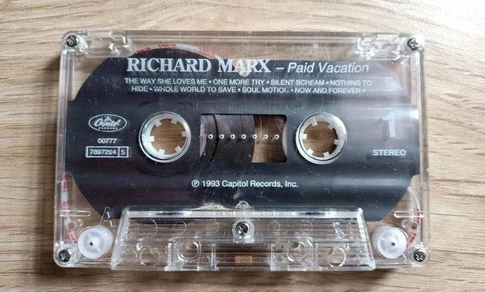 Richard Marx : Paid Vacation ( Cassette Tape ) - Image 4 of 4