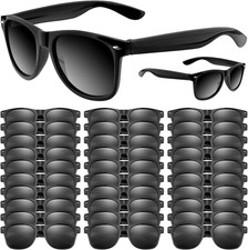 Black Sunglasses Bulk, 6/12/24/48 Pack Sunglasses Party Favors for Summer Beach