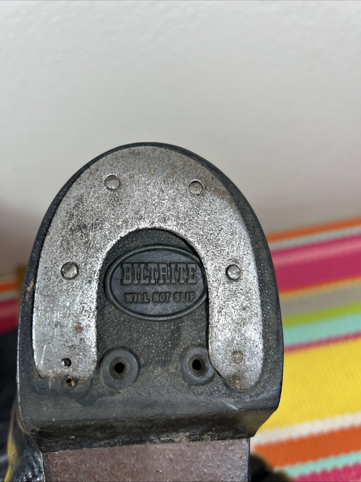 Vintage 66 Biltrite Military Combat Boots Black Firm Grip Plaques Men’s US 8.5 M