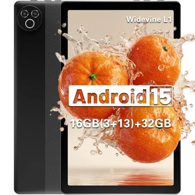 AEEZO Tablet 10 Inch Android 15 OS GMS Tablets PC 1.8 GHz 5-Core 16GB+32GB (1TB TF) US