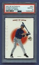 2001 ICHIRO SUZUKI T. SHINJO ROOKIE PSA 10 GEM-MT SP AUTH STARS JAPAN (#RS1) RZC