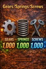 Fallout 76 – PS4 / PS5 1,000x Gears | 1,00x Springs 1,000x Screws special deal 