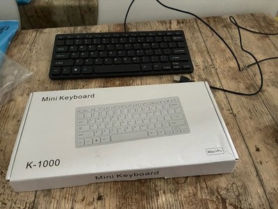 K1000 USB Computer PC Tastatur Plug and Play Mini Keyboard kabelgebunden
