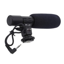 Stereo Interview Microphone Video Mic For DSLR Camera