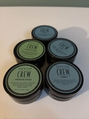 (2) American Crew Forming Cream 1.75 oz And (3) Fiber American Crew Hold Bundle