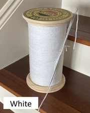 Giant Faux Spool of Thread - 9.5" White
