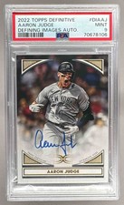 Aaron Judge 2022 Topps Definitive Defining Images Auto PSA 9