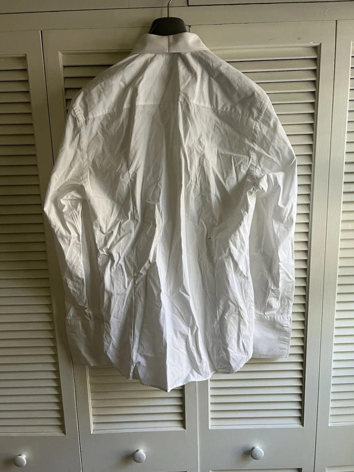 Camisa de vestir Burberry Brit Classic blanca con botones talla L Foto 4 de 4