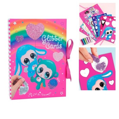 DEPESCHE - YLVI & THE MINIMOOMIS CREATE YOUR GLITTER CARD BASTEL BOX 8579 NEU