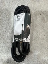 Utilitech WorkShop 8-ft 16/3 3-Prong Black Indoor SJT Light Duty Extension Cord