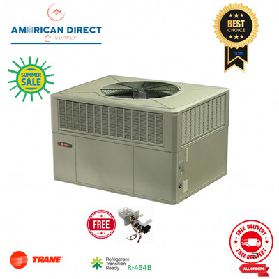 Trane Precedent 4 Ton Ac Package Unit 460V / 3Ph RTU/Horizontal  14.3 SEER