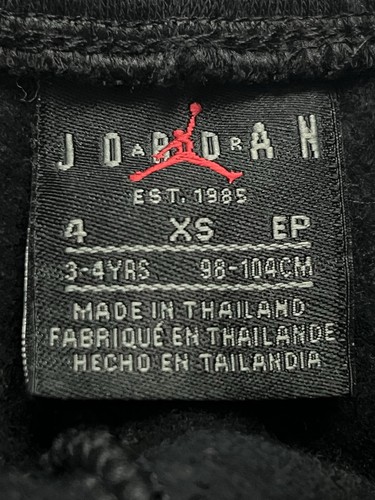 Nike Air Jordan Fleece JDB Grail Jogger Sweatpants 85B038 Boys Size 4 Black - Picture 3 of 5