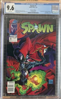 SPAWN #1 Image Comics 1992 CGC 9.6 NM+ Newstand 1st Appearance RARE