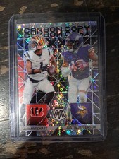 JA’MARR CHASE JUSTIN JEFFERSON 2023 Panini Mosaic NO HUDDLE Carbon Copy #CC-13