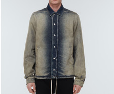 Rick Owens Blue Denim Coats, Jackets & Vests for Men for Sale