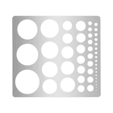 Stainless Steel Metal Circle Stencil Template for Drawing Painting Carving