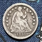 1857 Seated Liberty Half Dime 90% Silver, Philadelphia Mint Free S&H #8
