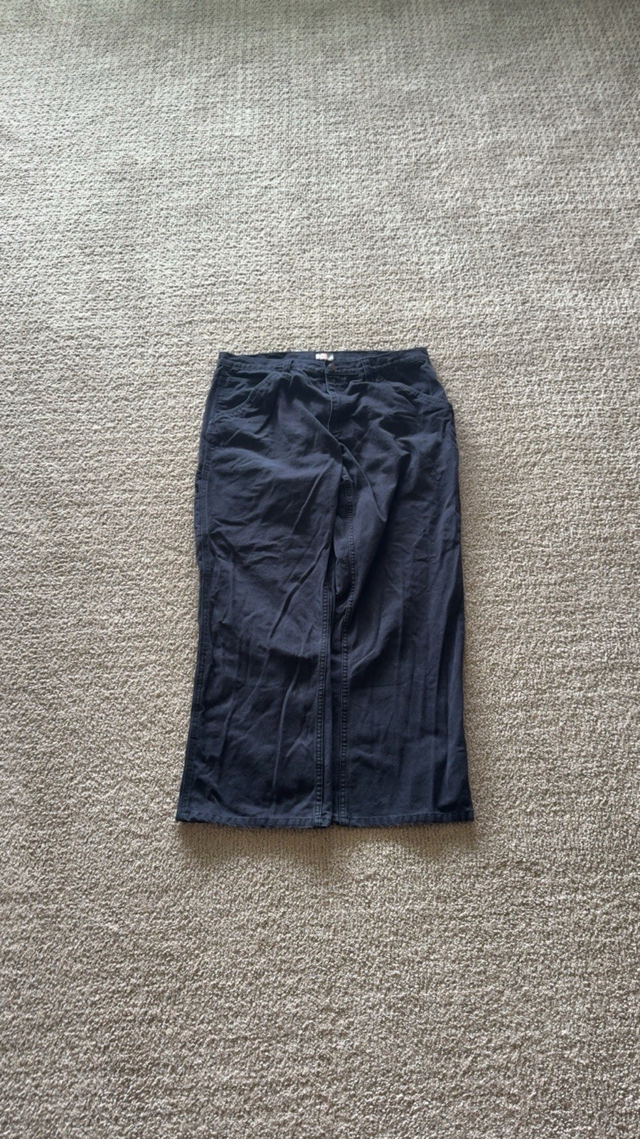 Dickies Black Vintage Carpenter Baggy Jeans Size 36 Skate Style