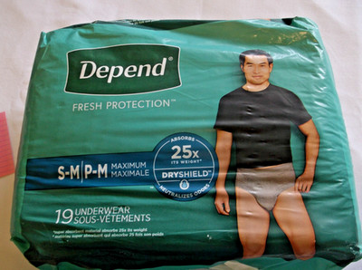 Depend Fresh Protection Underwear Size S   M Pack 19 NWT