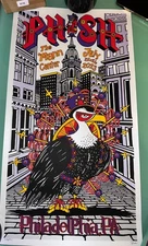 Phish Poster Mann Center Jim Pollock 7/25 7/26 2023 Signed Numbered Red Variant