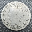 1902 Liberty Head V Nickel 5C Circulated US Coin Philadelphia Vintage — photo 1