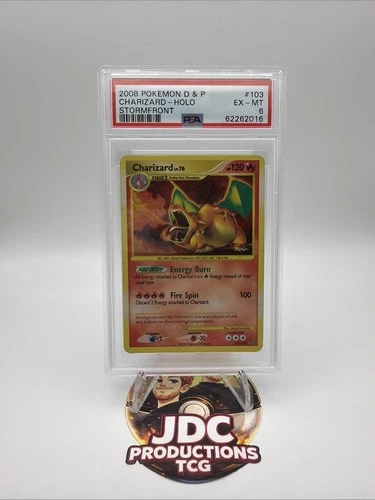 2008 Pokemon Diamond & Pearl Stormfront #103 Charizard-Holo PSA 6