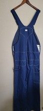 Liberty Bib Overalls Mens 32x34 Ridged Blue Denim Carpenter Utility Jeans