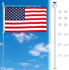 Flag Stabilizer, Adjustable Flag Straightener Rod and Detangler Kit with Strong