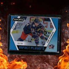 2017-18 Upper Deck Synergy Cam Atkinson Impact Players Blue 16/26 #IP-22
