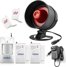 KERUI Home Security System Indoor Outdoor Weather-Proof Siren Window Door Sensor