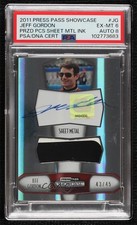 2011 Press Pass Showcase Silver 43/45 Jeff Gordon #PPI-JG PSA 6 Auto HOF 00em