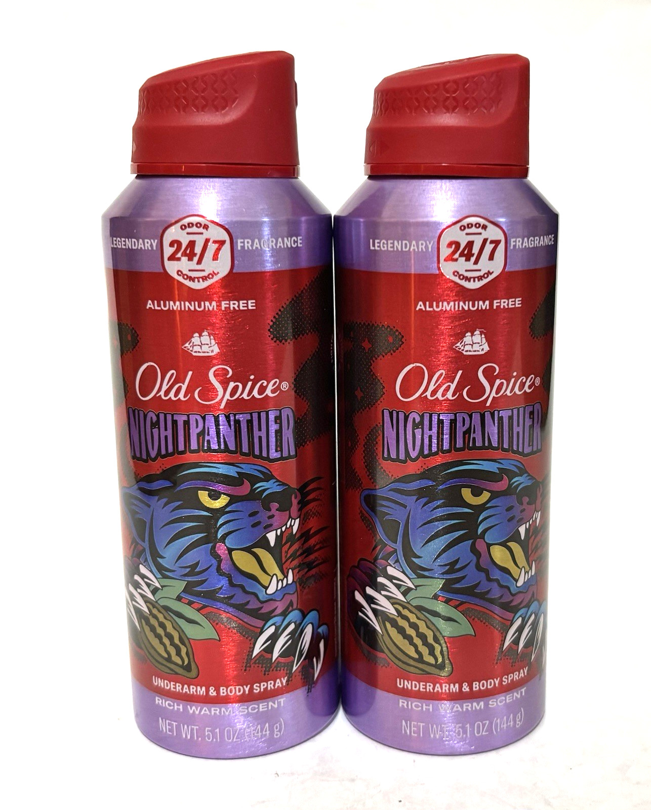 Old Spice Aluminum Free Underarm and Body Spray, Nightpanthe