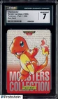 1996 Vintage Pokemon Part 1 Green Card #004 Charmander CGC 7 NM