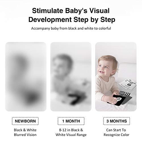 High Contrast Baby Flashcards, Newborn Brain Development Toys, Visual - Picture 3 of 7