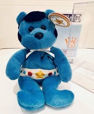 ELVIS JC Celebrity Bears  Born A Star  1998 Beanie Baby 6 Collector Quality Case
