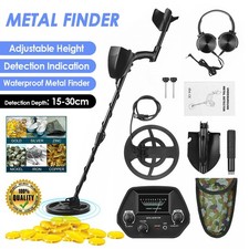 Metalldetektor Set Profi Höhenverstellbar Metallsuchgerät Wasserdicht Goldsuche