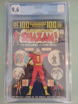 Shazam #8 1973 CGC 9.6 White Pages DC Comics Bronze Age