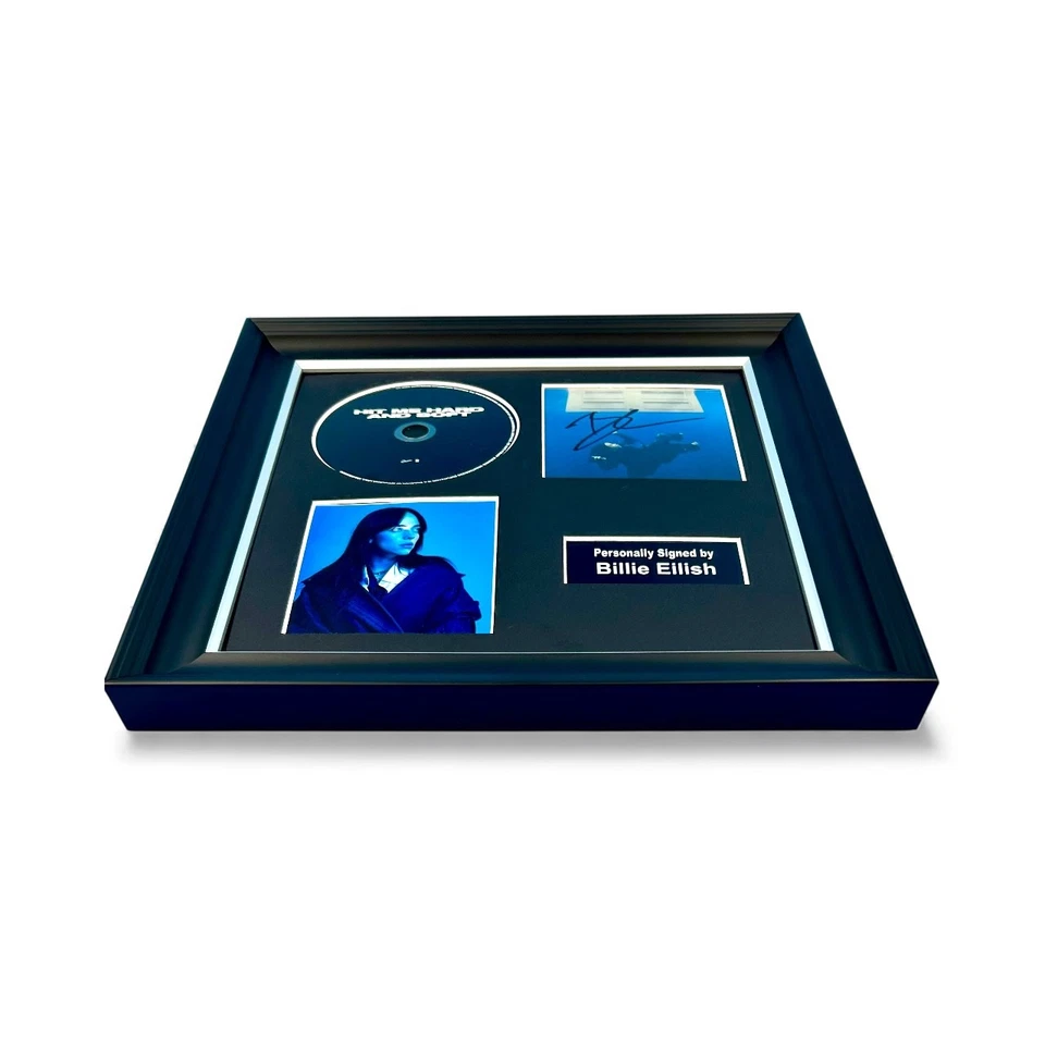 Billie Eilish SIGNED Hit Me Hard & soft Luxury CD Photo Display & COA Autograph - Image 4 of 4