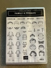 Stampin' Up FAMILY FRIENDS Photopolymer Stamp Set