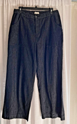 Decade Jeans Womens 40 Kiki Trouser - Raw Denim Elastic Waist $253