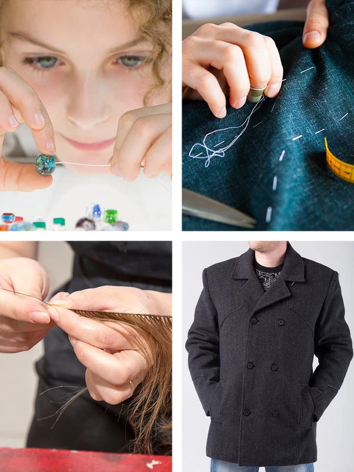 Mandala Crafts Bonded Nylon Thread Olive Green Heavy Duty Sewing Threads - 15... - Image 4 of 4