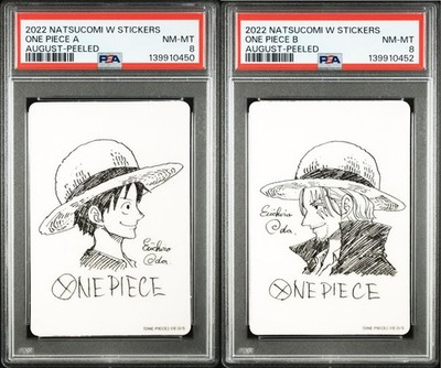 【PSA8】8枚セット ②] PSA8 One Piece Luffy & Shanks Shueisha Natsucomi 2022 Double
