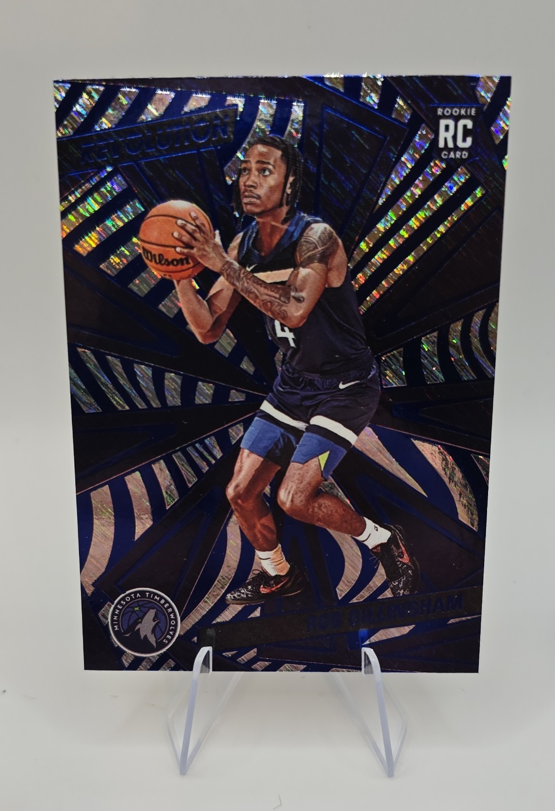2024-25 Panini Revolution - Rookies Robert Dillingham #105 Blue Storm (RC)