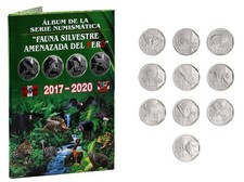 Peru 1 Sol, 10 Pieces Set, 2017-2020, KM #403-419, Mint, Commemorative