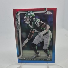 Topps Chrome 2025 Red Will McDonald IV #241 New York Jets NFL Football Card