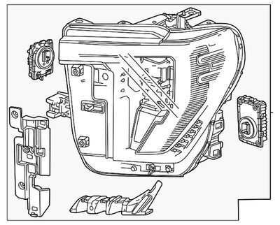 Genuine GM F Headlamp 85643377