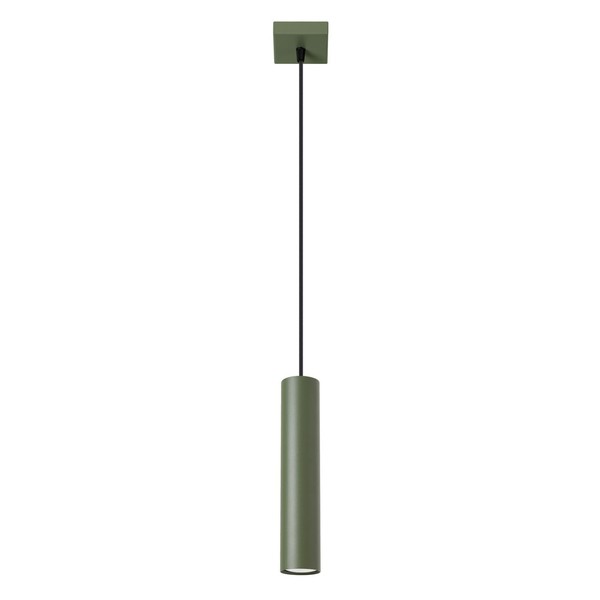 HäNgelampe Stahl OlivgrüN GU10 Esszimmer Wohnzimmer L:8 Cm Pendelleuchte KüChe-image