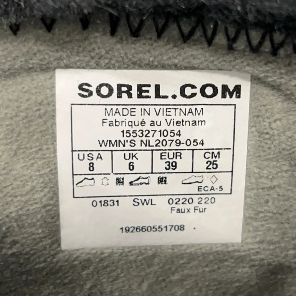 Sorel, bottes à lacets, taille : 39, gris, femmes #T8v - Photo 4/4