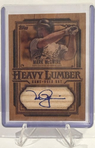2025 Topps Heavy Lumber Mark McGwire SSP Game used Bat Auto