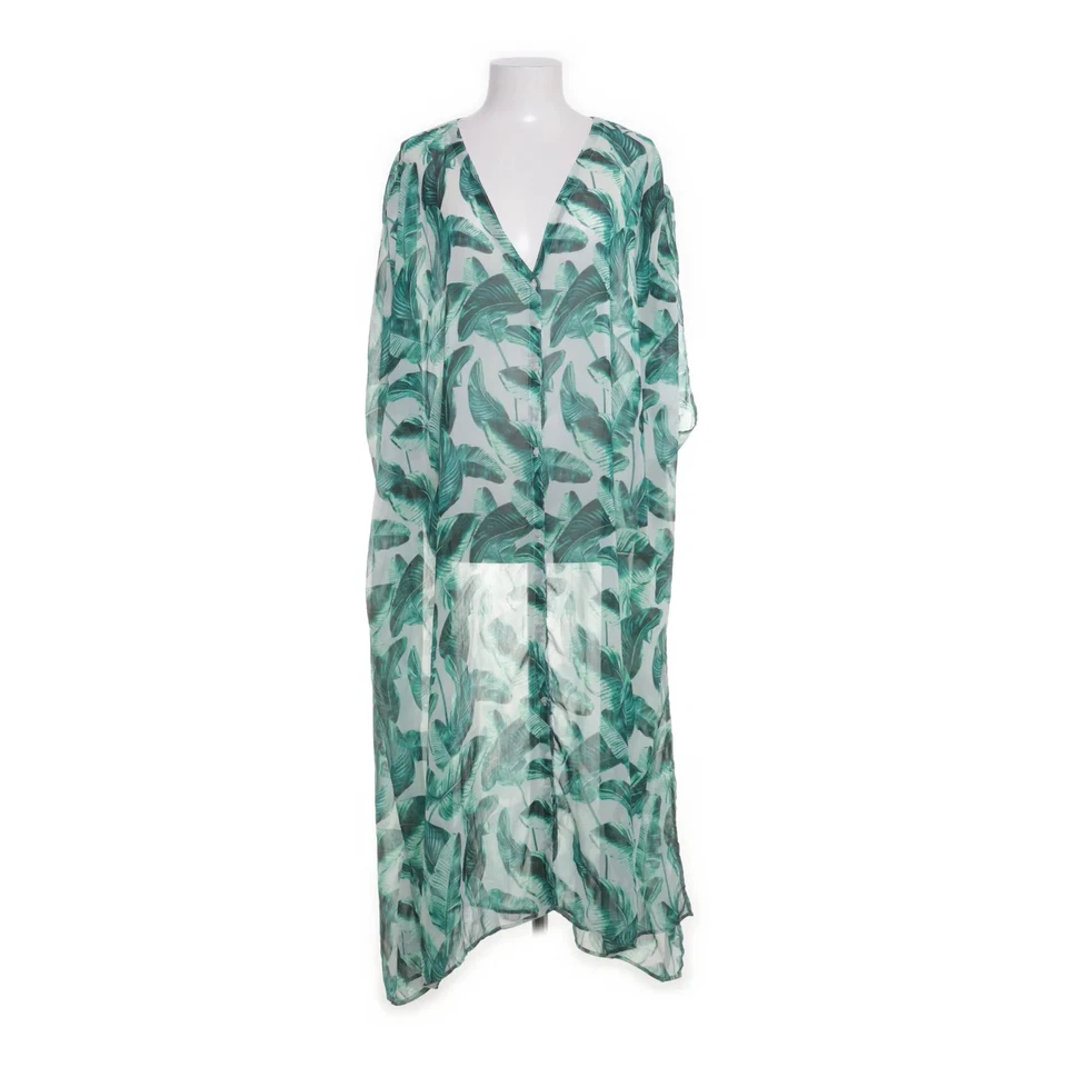 H&M, Strandkleid, Größe: ONE SIZE, Weiß/Grün/Mehrfarbig, Polyester, Damen #m9a